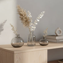 طقم مزهريات زجاجية (3 قطع)