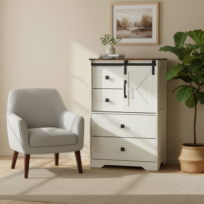 خزانة ملابس طويلة بأربعة أدراج