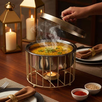 سخان طعام ستيل فاخر / ذهبي