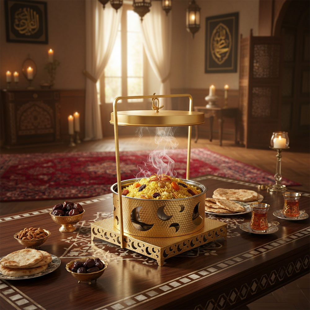 قدر ساخن معلق بتصميم القمر - سعة 6 لتر