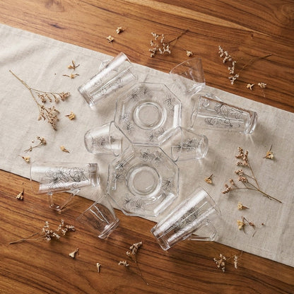 طقم استكانة وفنجان 18قطعة Diva Lady