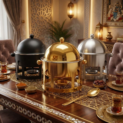 سخان طعام قبة من الفولاذ المقاوم للصدأ سعة 3 لتر