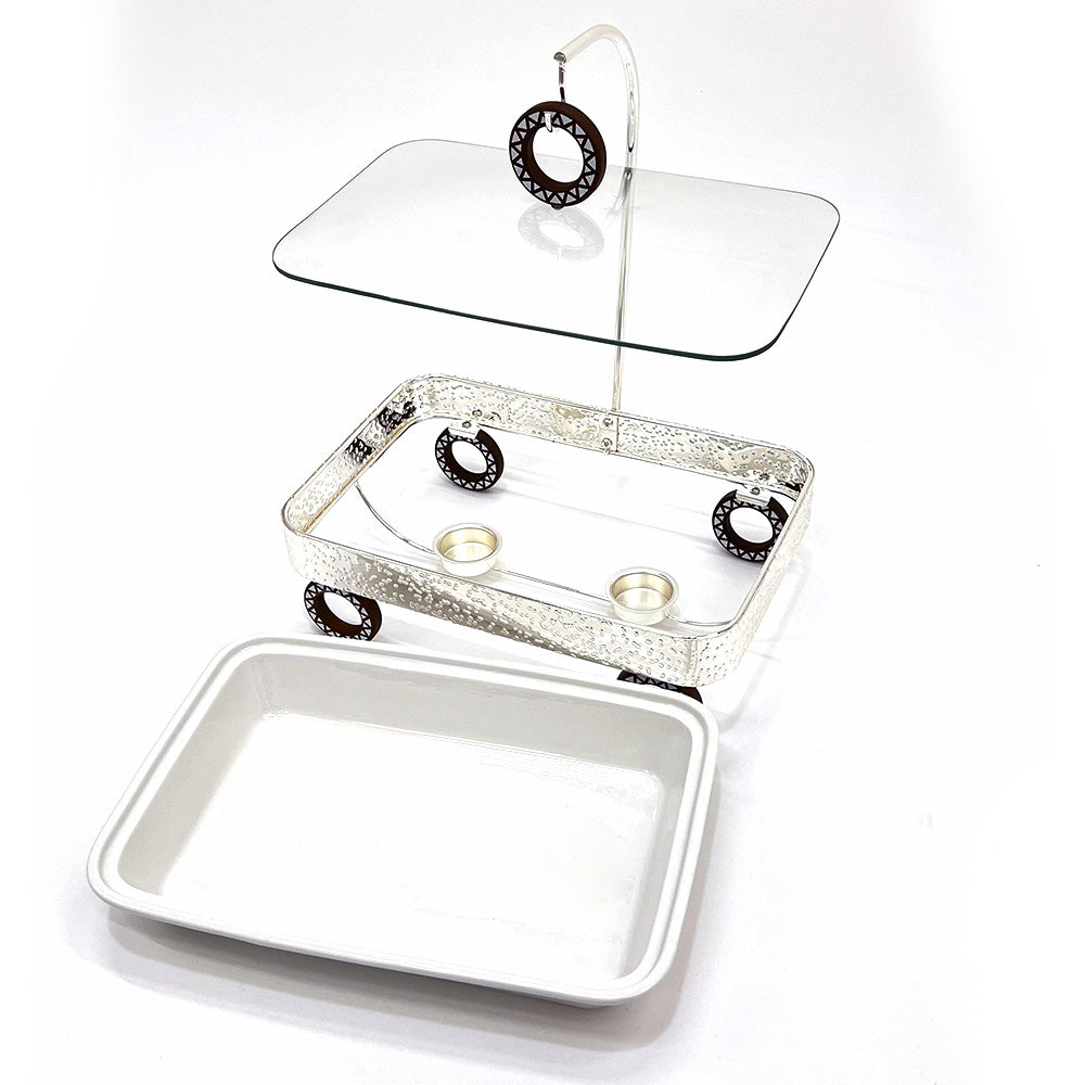 سخان طعام بقاعدة عجلات سعة 2.5 لتر