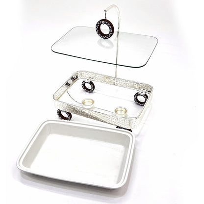 سخان طعام بقاعدة عجلات سعة 2.5 لتر