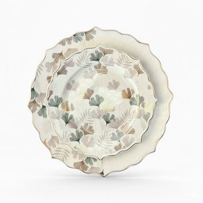 طقم أطباق مائدة فاخر 24 قطعة