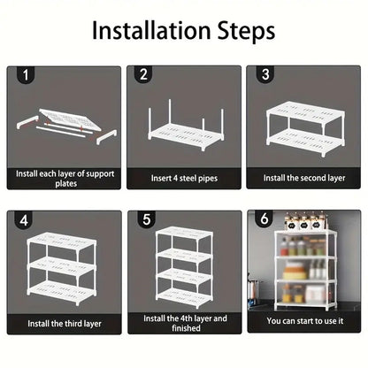 رف منظم لمطبخ راقي