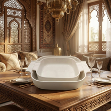 صينية فرن سيراميك مربعة