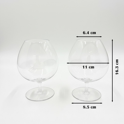 طقم كؤوس زجاج شفاف