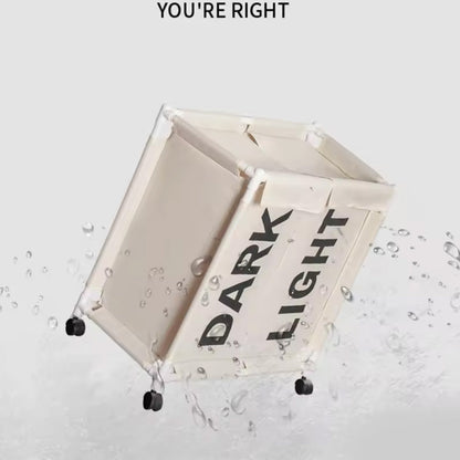 سلة غسيل مزدوجة الأقسام