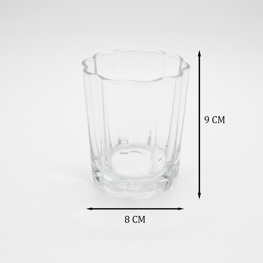 طقم أكواب زجاجية كلاسيكية – 4 قطع (245 مل)