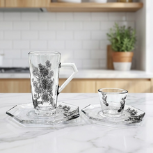 طقم استكانة وفنجان 18قطعة Diva Lady