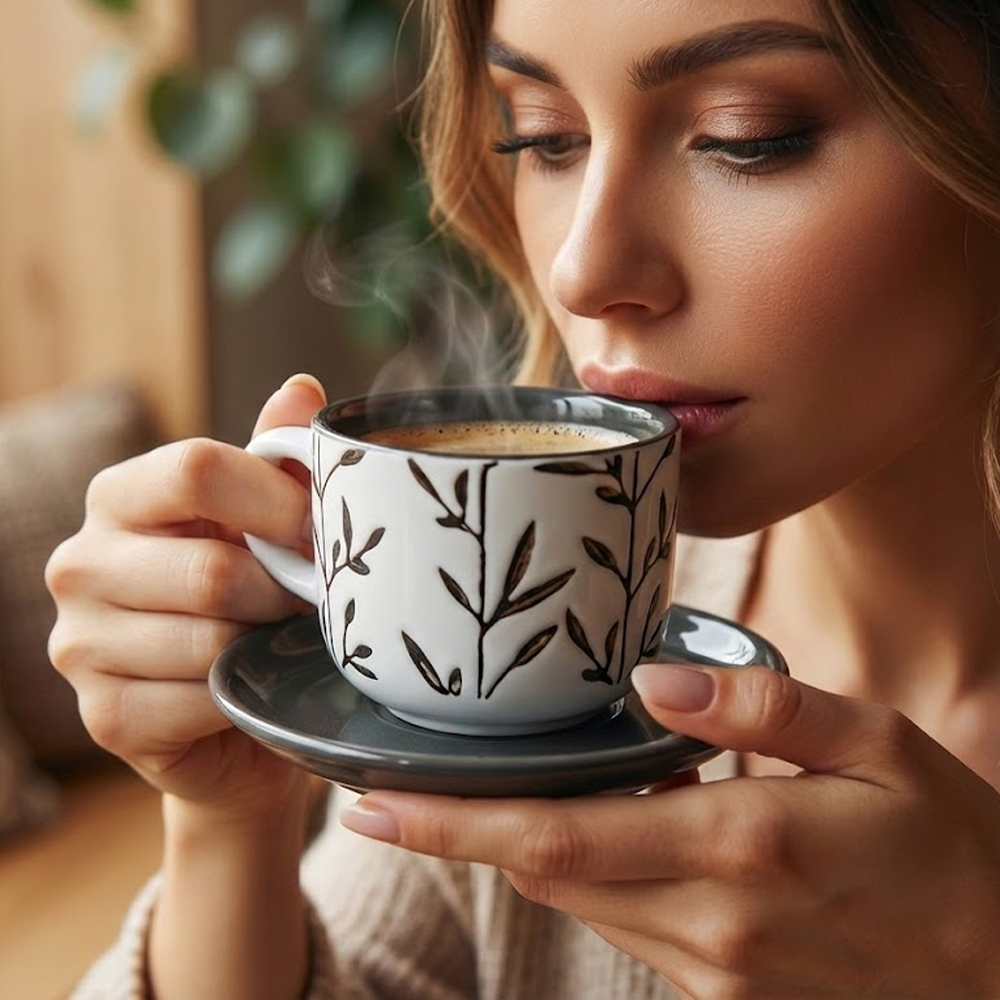 طقم فناجين وصحون قهوة 12 قطعة Diva Lady