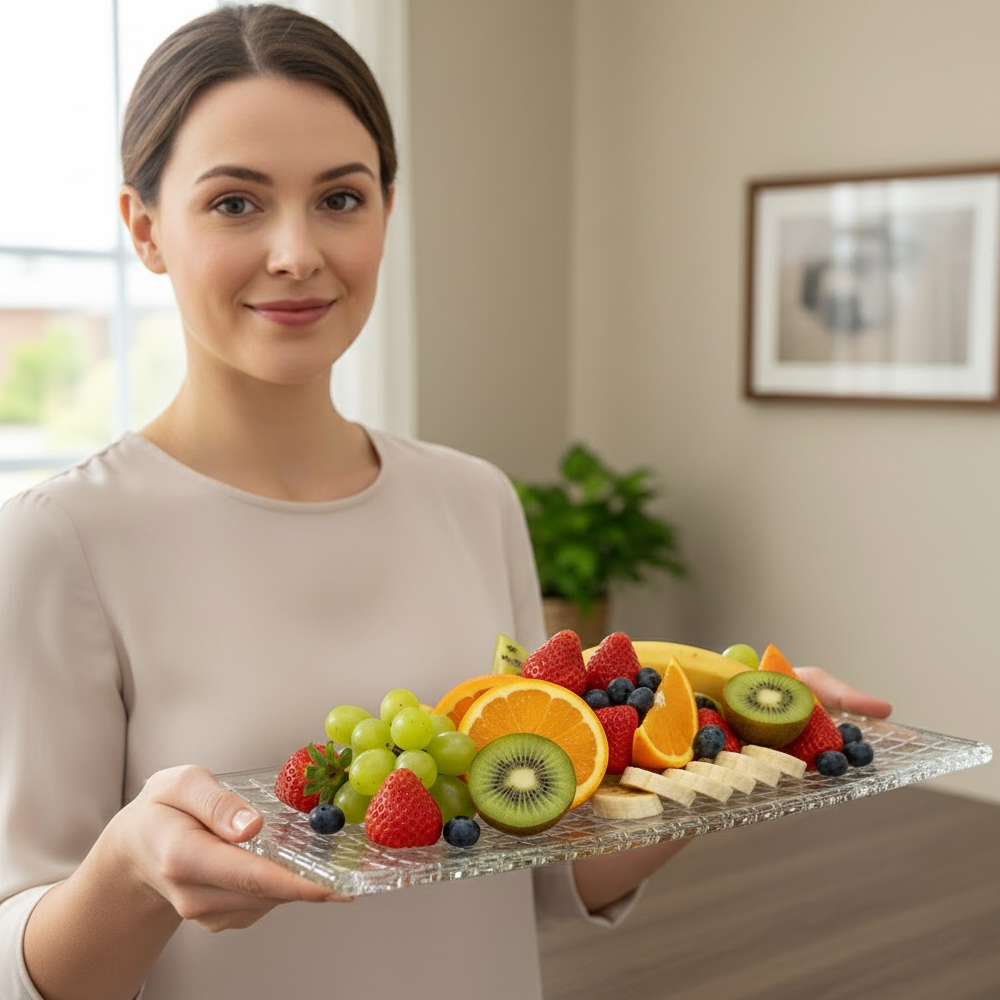 صينية تقديم زجاجية فاخرة Diva Lady