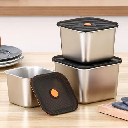 علبة حفظ الطعام من ستانلس ستيل