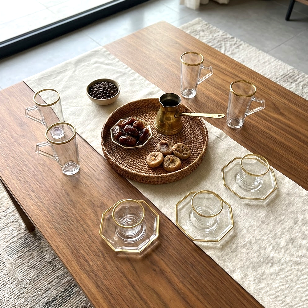 طقم استكانة وفنجان 18قطعة Diva Lady