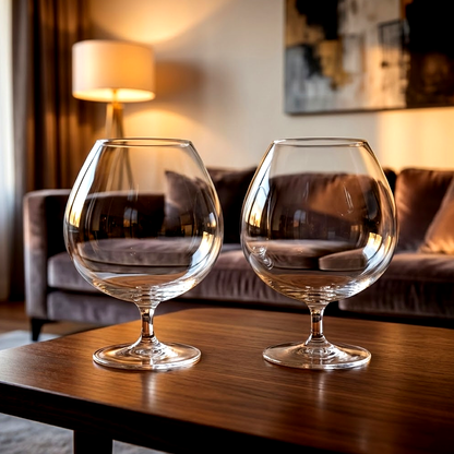 طقم كؤوس زجاج شفاف