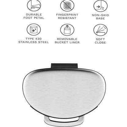 سلة مهملات سعة 40 لترًا