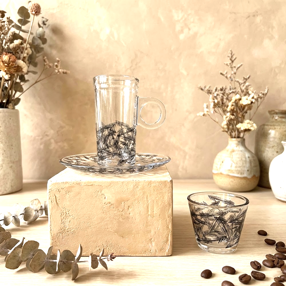 طقم استكانة وفنجان 18قطعة Diva Lady