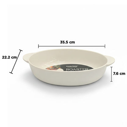 طبق تحميص بيضاوي مستطيل