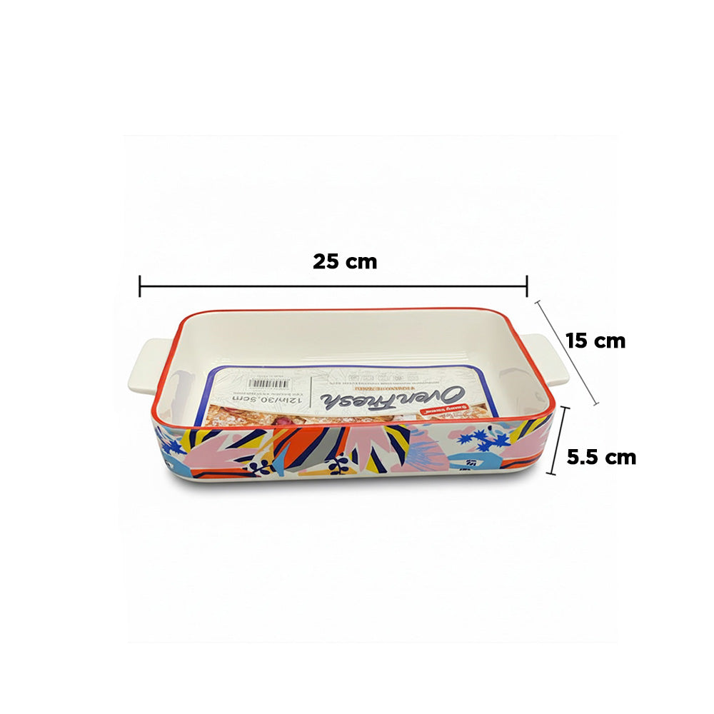 صينية سيراميك بنقش زهور ملونة Danny Home