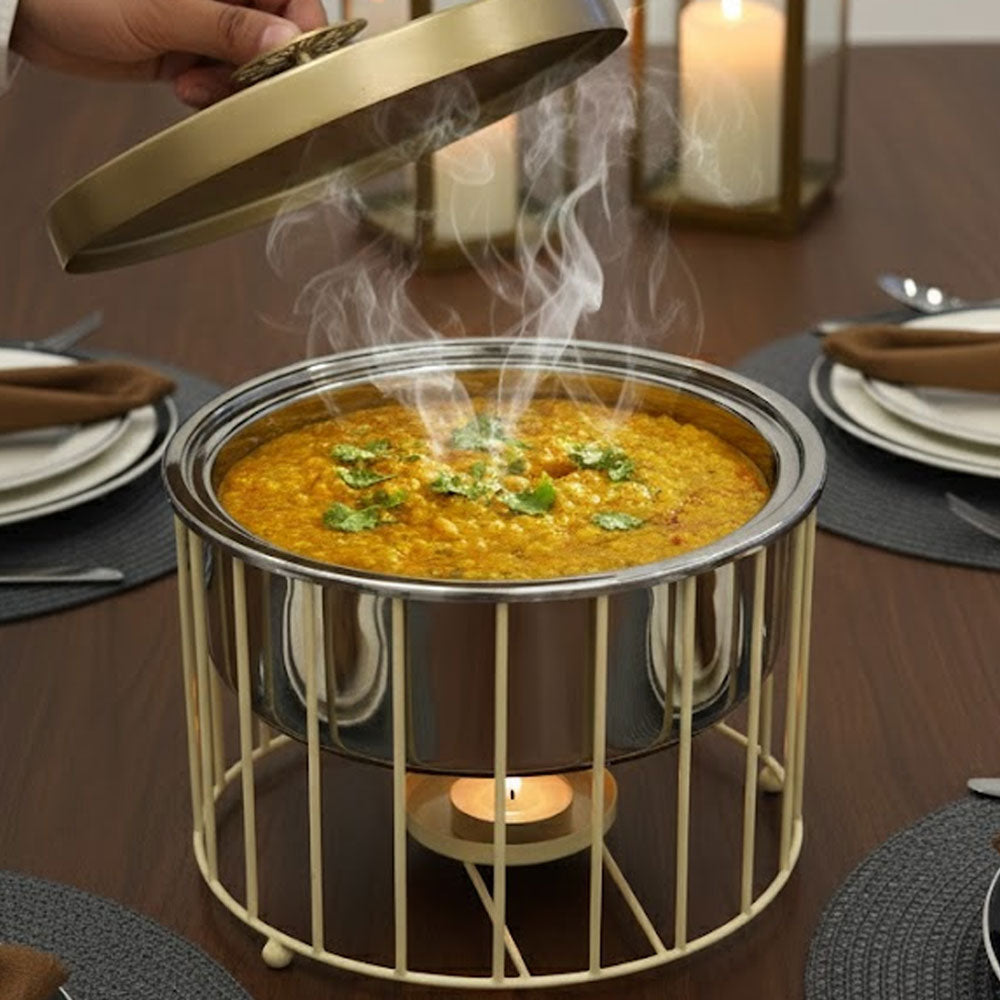 سخان طعام ستيل فاخر / ذهبي