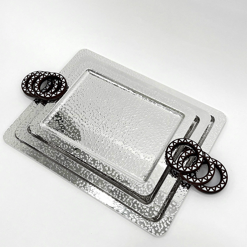 طقم صواني تقديم مكون من 3 قطع