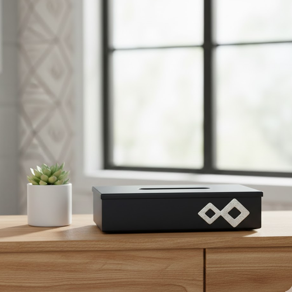 علبة مناديل معدن فاخرة