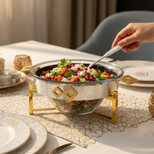 وعاء سلطة زجاجي سعة 4 لتر