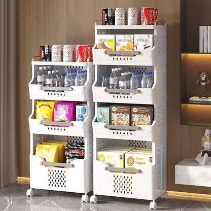 عربة تنظيم تخزين متعددة الطبقات