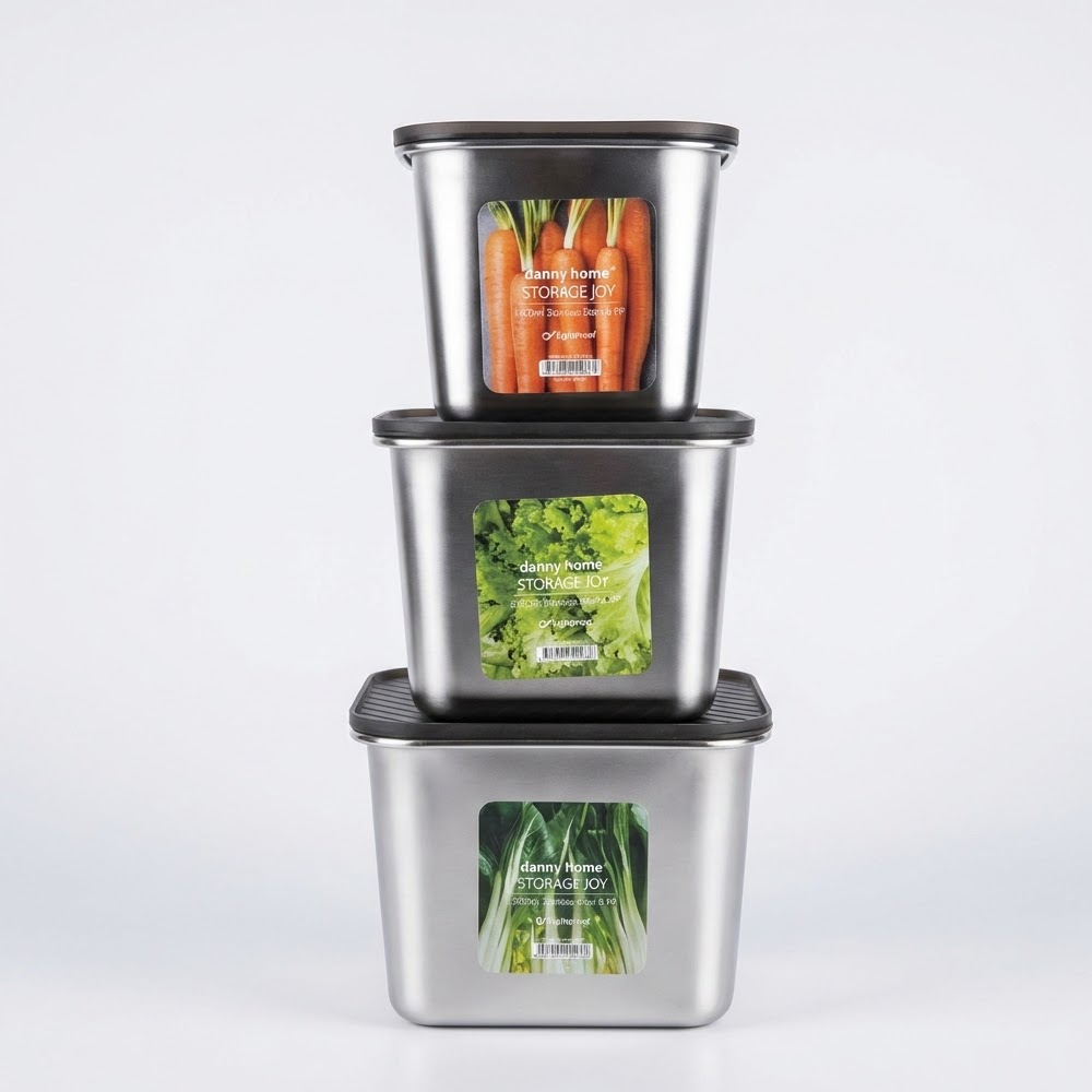 علبة حفظ الطعام من ستانلس ستيل