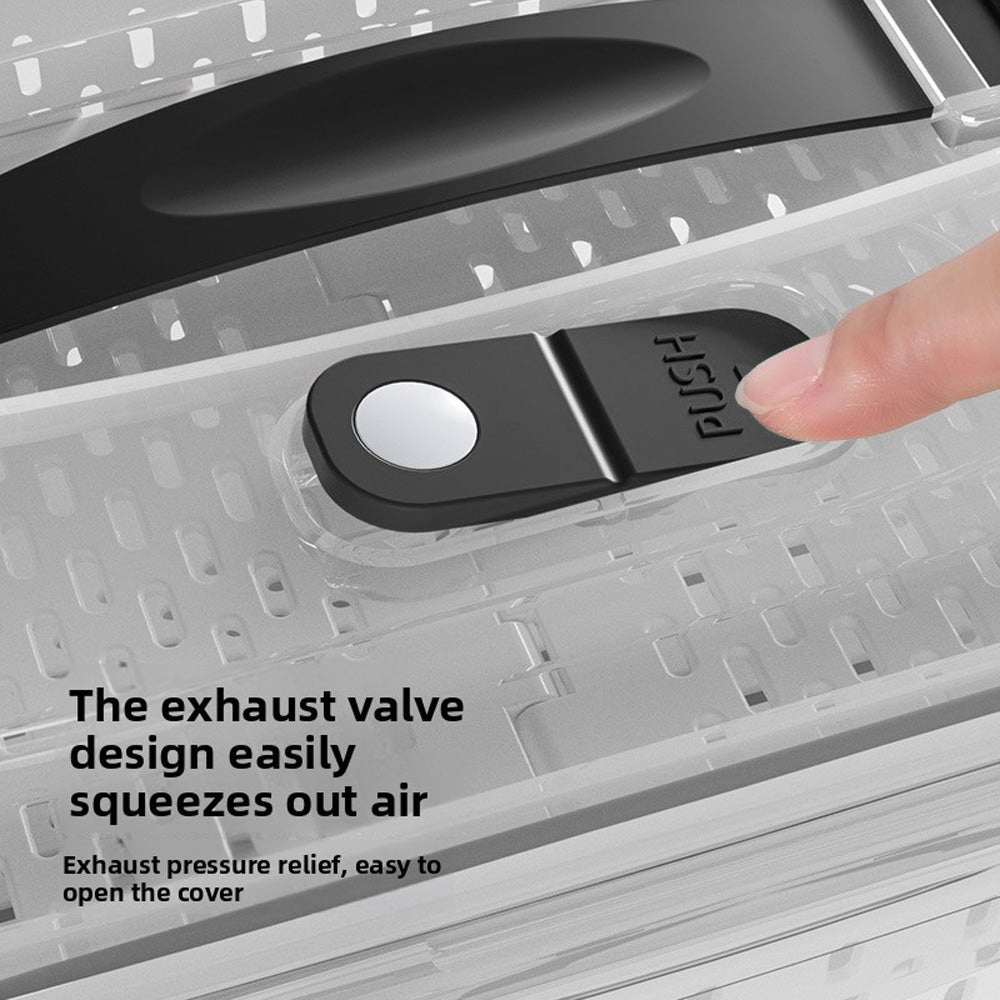 صندوق تخزين محكم الإغلاق مع غطاء صمام هواء