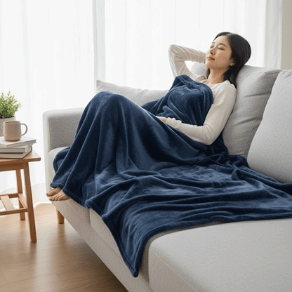 بطانية قطيفة ناعمة فاخرة