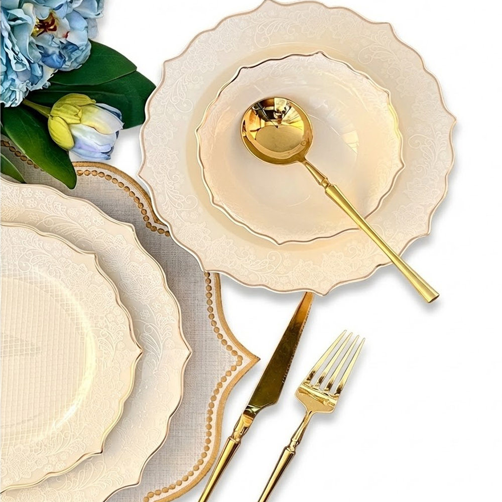 طقم أطباق مائدة فاخر 24 قطعة