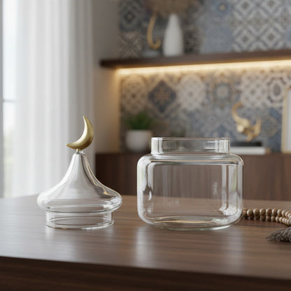 جرة زجاج القمر