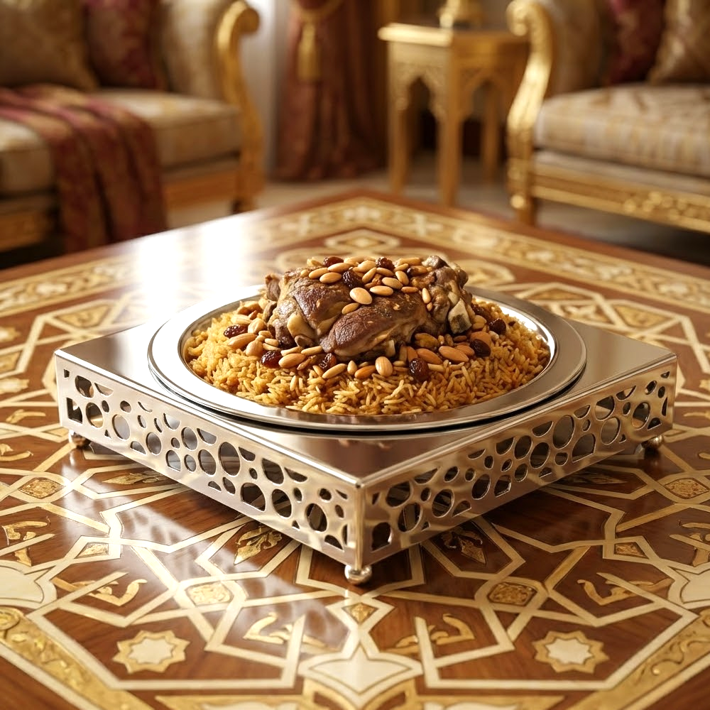 طبق تقديم أرز بقاعدة معدنية Diva Lady