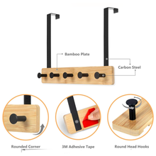 علاقة باب خشبية من الخيزران والمعدن