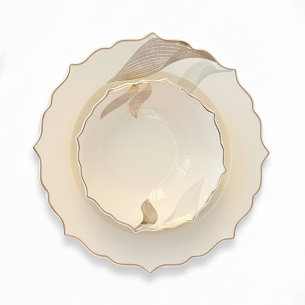 طقم أطباق مائدة فاخر 24 قطعة