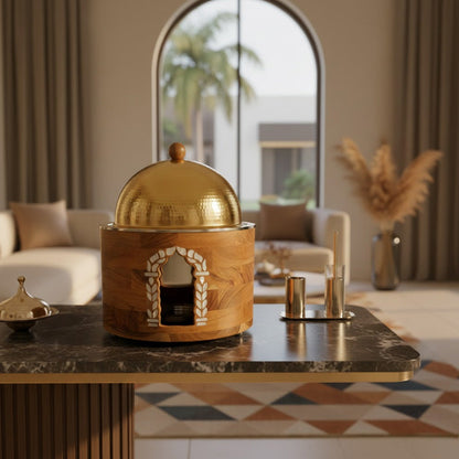 سخان طعام بقاعدة خشبية 3 لتر