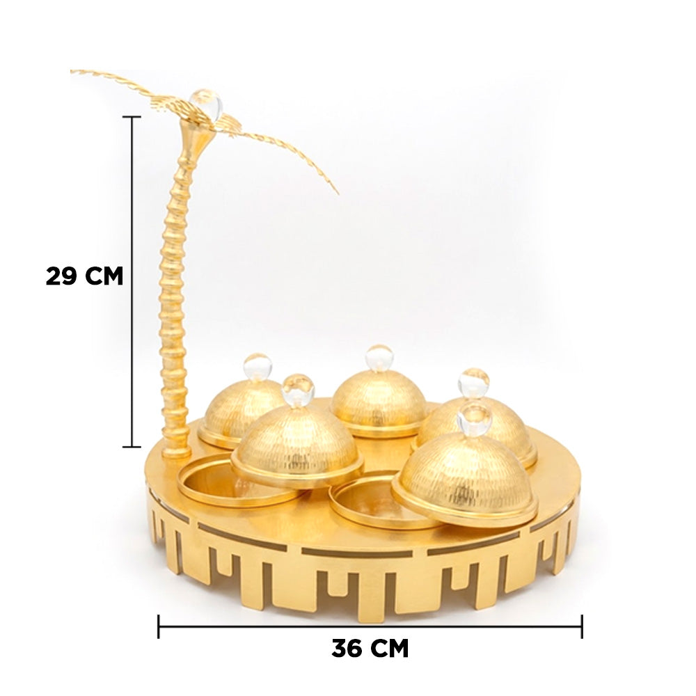 طقم صواني أوعية مزخرفة