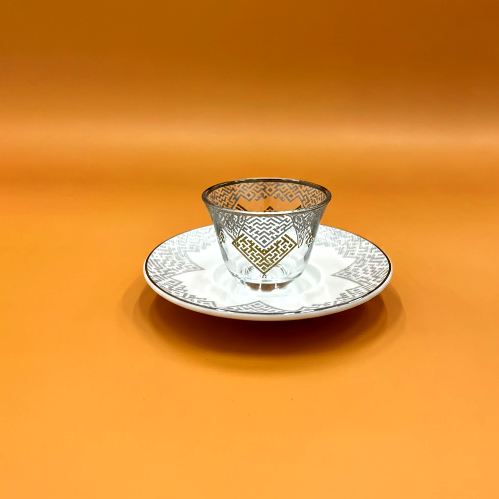 طقم استكانة وفنجان 18قطعة