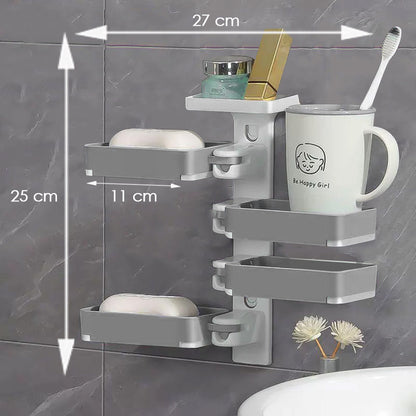 رف حمام قابل للدوران