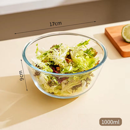 مجموعة أوعية شفافة زجاجية