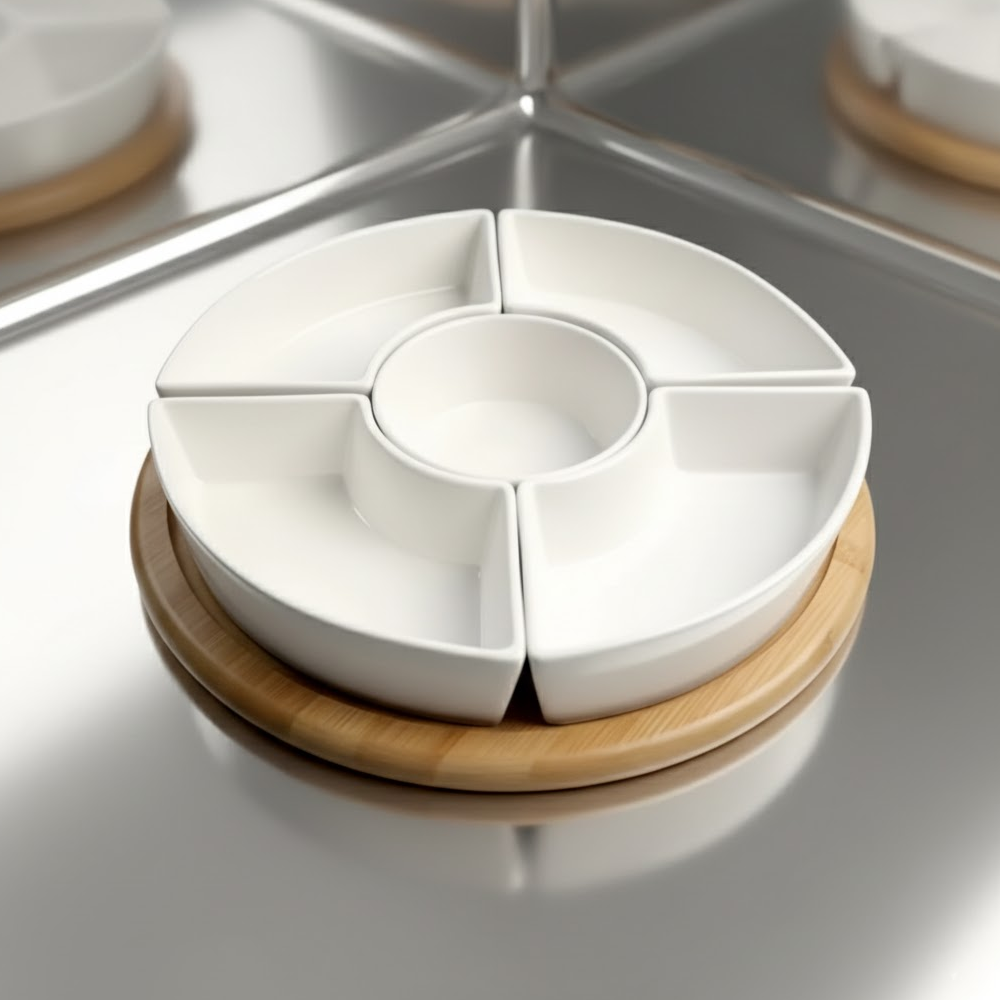 طقم تقديم مكسرات وضيافة