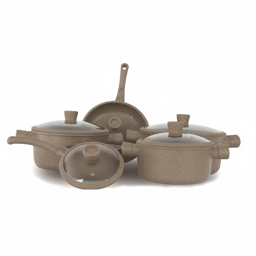 طقم أواني طهي جرانيت فاخر – ١٠ قطع