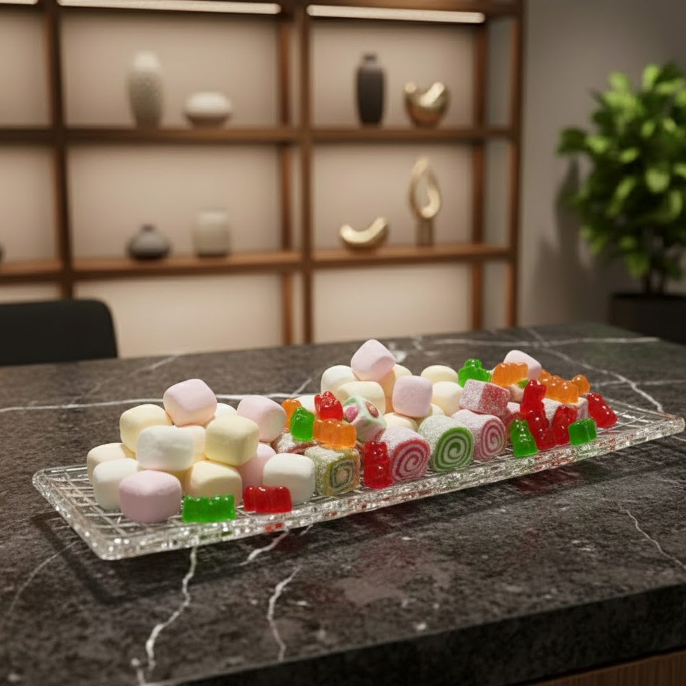 صينية تقديم زجاجية فاخرة Diva Lady