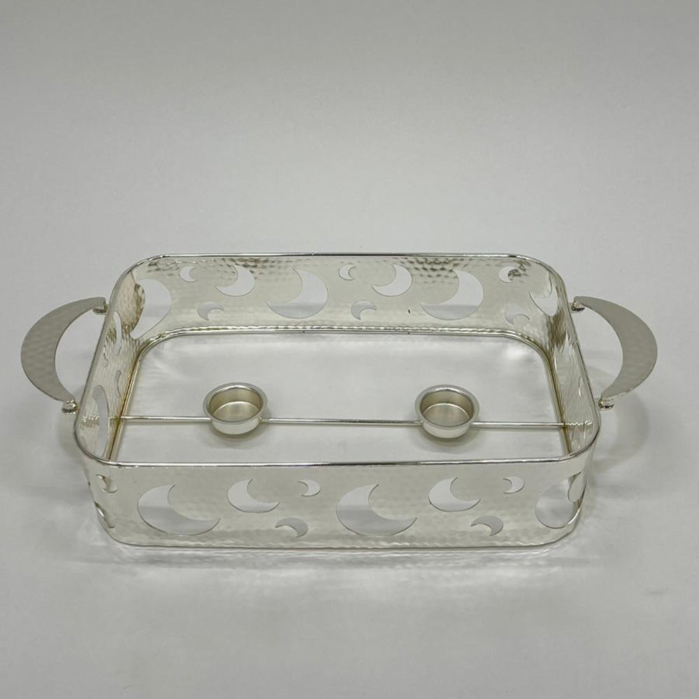 سخان طعام فضي وذهبي مستطيل 3 لتر