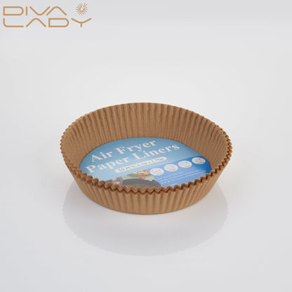 ورق زبدة مدور للقلاية الهوائية 50 قطعة