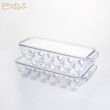 بوكس الثلاجة تخزين البيض شفاف