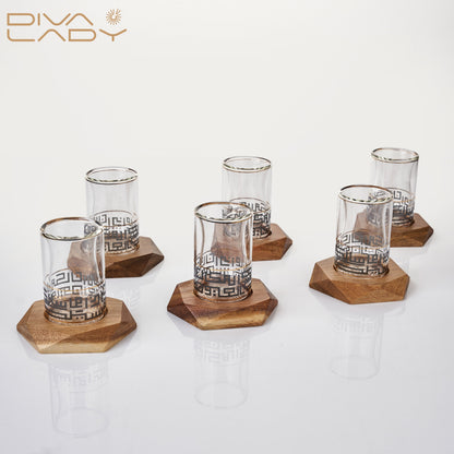 طقم استكانه وفناجين عربية 18 قطعة