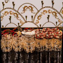 طقم استكانه وفنجان دبل 18 ق